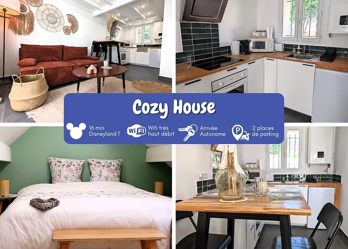 Cozy House - 15 Min Disneyland - 2 Parkings - Fibre